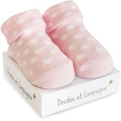 Doudou Geschenkset - Babysocken für Mädchen 0-6 Monate