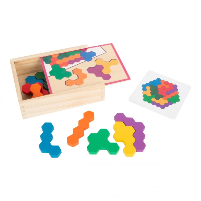 Logikspiel Hexagon-Puzzle für Kinder