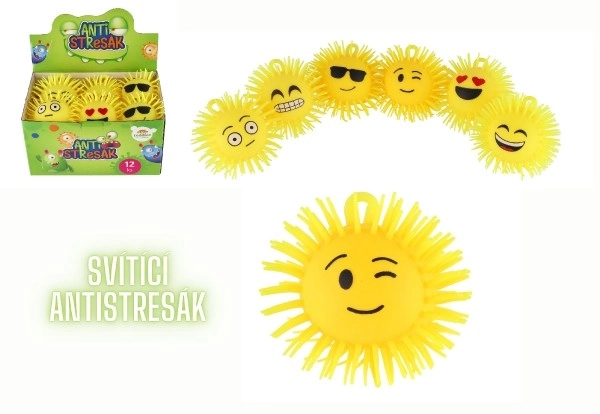 Antistress Smiley Gesicht Flauschiger Ball