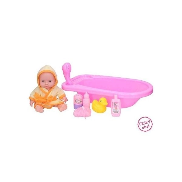 Puppenset mit Badewanne 24 cm