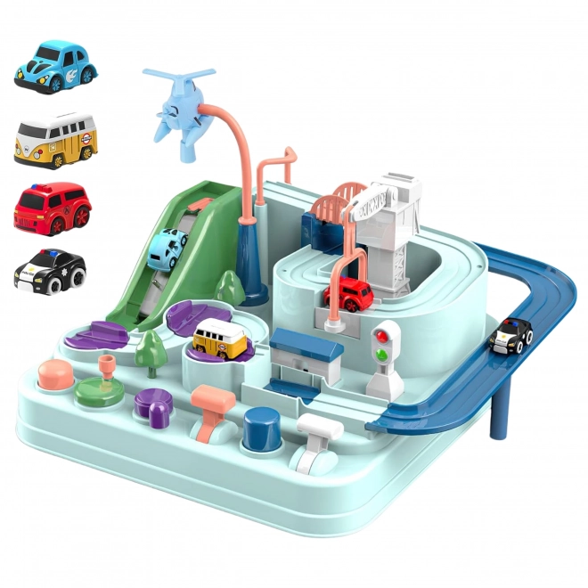 Interaktiver Autospielplatz Abenteuerfahrt