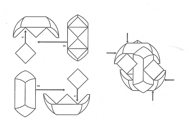 Holz-Puzzle-Kugel