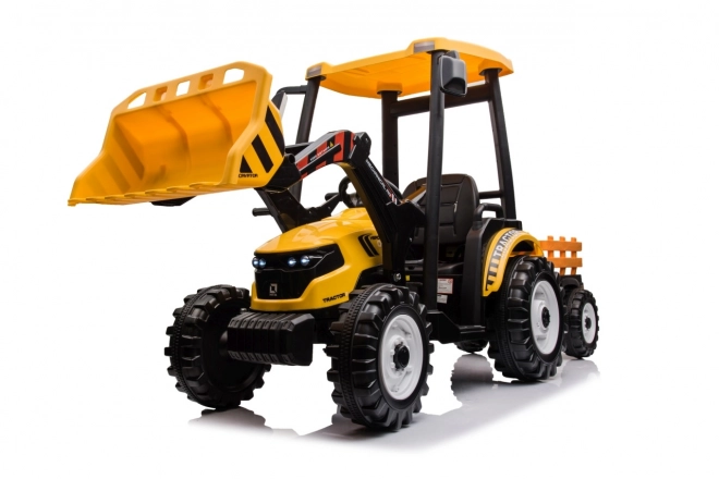 Kindertraktor mit Anhänger Gelb