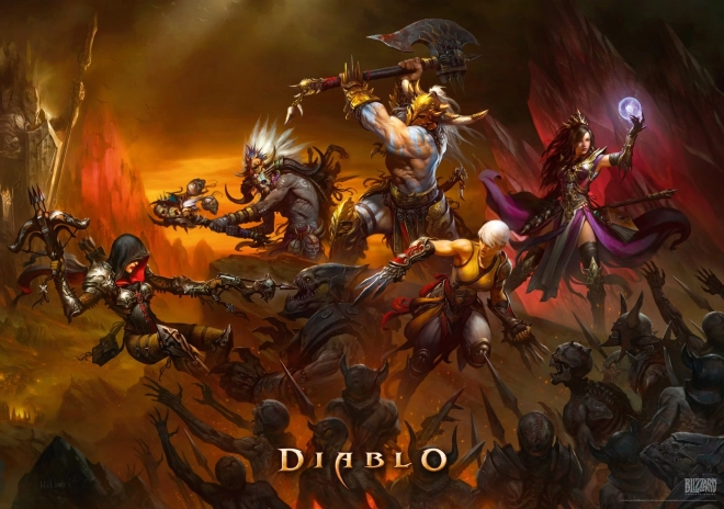 Puzzle Diablo - Heldenkampf 1000 Teile