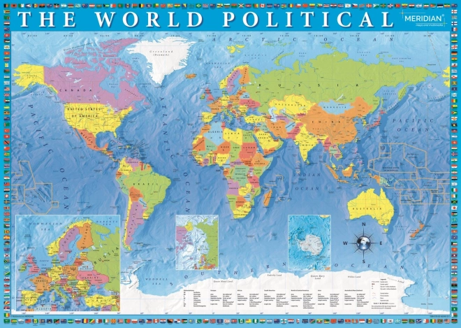 Weltkarte Puzzle 2000 Teile
