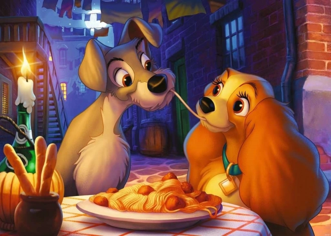 Ravensburger Puzzle Lady und der Tramp 1000 Teile