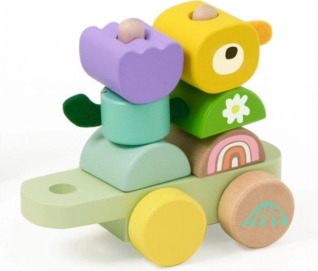 Holz-Zug Puzzle Raupe von Classic World