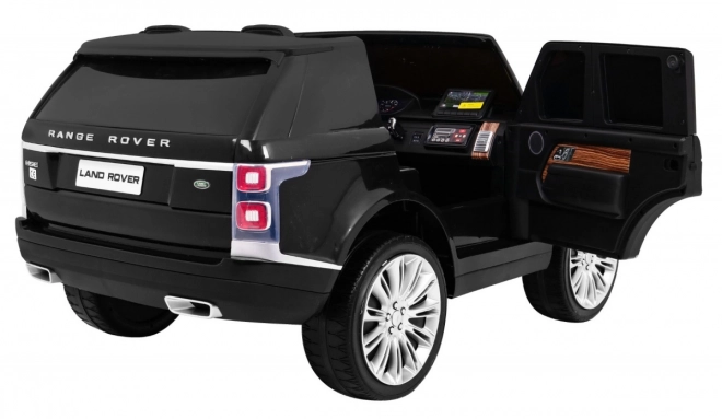 Range Rover HSE 2-sitziges Kinderauto Schwarz + Fernbedienung + 5 Gurte + Audio-Panel + LED-Diode