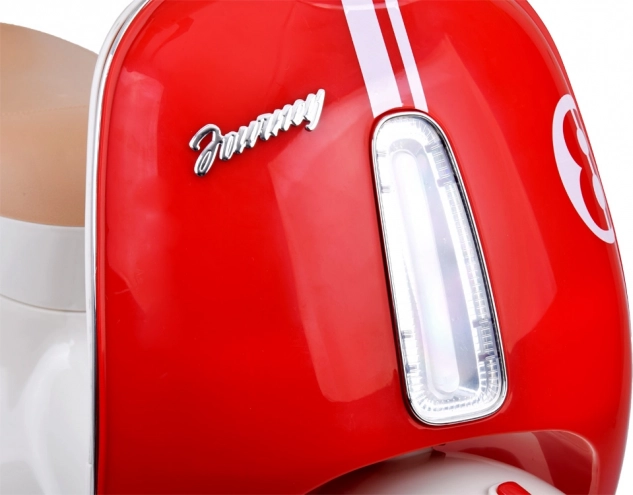 Klassischer elektrischer Kinderscooter orange – Rot
