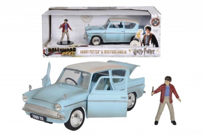 Harry Potter Ford Anglia 1959 Modellauto mit Harry Potter Figur