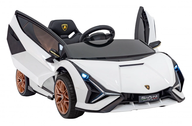 Lamborghini SIAN Kinderauto mit Batterie und Fernbedienung – Weiß