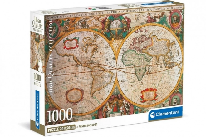 Clementoni Puzzle 1000 Teile Antike Karte