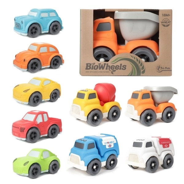 Bioplast Spielzeugautos Mix in Box