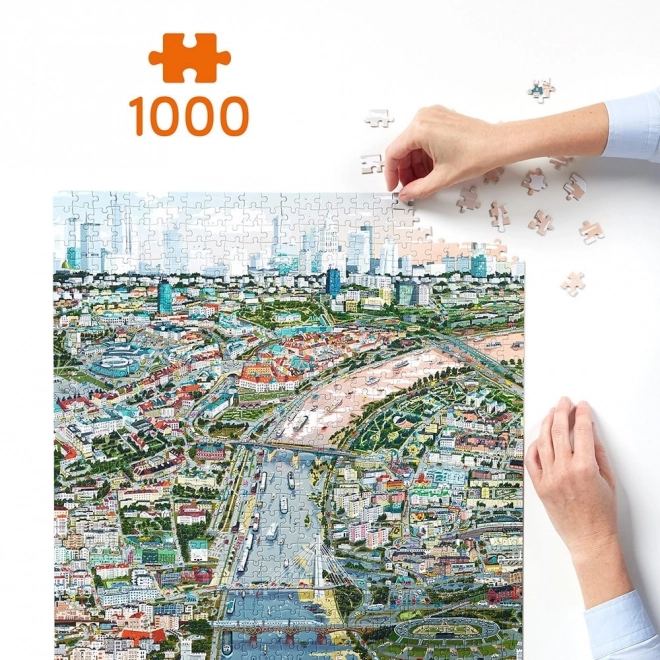 Puzzle Puzzlove Stadt Warschau 1000 Teile