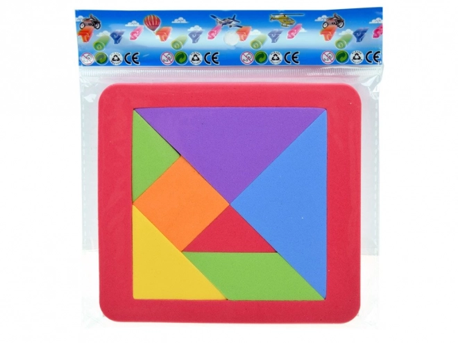 Bunte logik-puzzlespiel Tangram