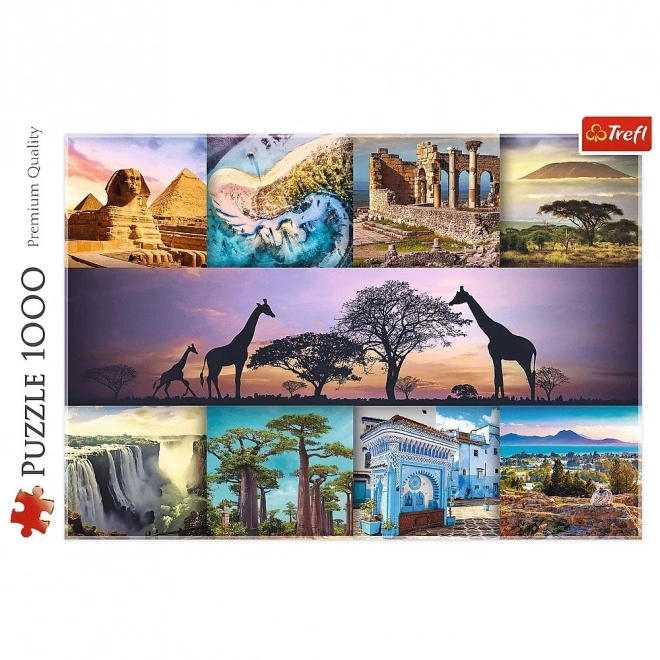 Puzzle 1000 Teile Afrika-Collage