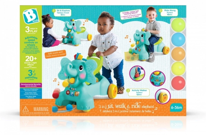 Sensory-Spielzeug Elefant 3-in-1 Infantino