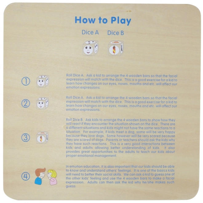 Lernspiel Emotionen von Masterkidz - Montessori Holzspiel