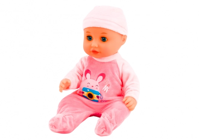 Puppe Baby in rosa Schlafanzug mit Geräuschen