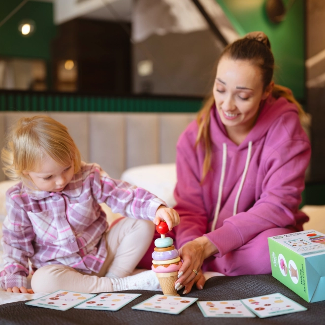 Woopie Green Montessori Eisdiele Holzspielzeug