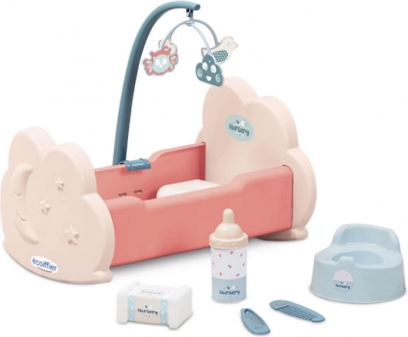 Kinderbett mit Zubehör für Puppen