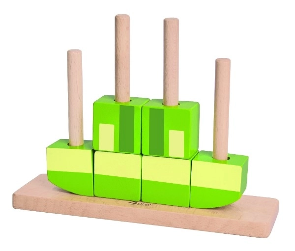 Holzpuzzle Frosch 17-teilig