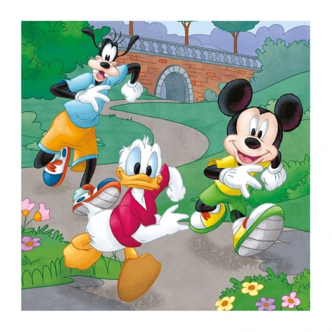 DINO Puzzle Mickey Mouse und Freunde 3er Set