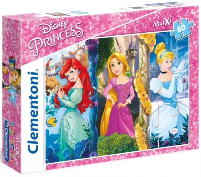 Maxi-Puzzle Disney Prinzessinnen: Arielle, Rapunzel und Cinderella