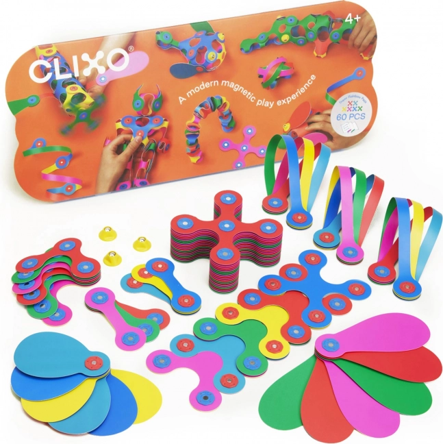 Clixo Super Regenbogen Magnetische Baukasten
