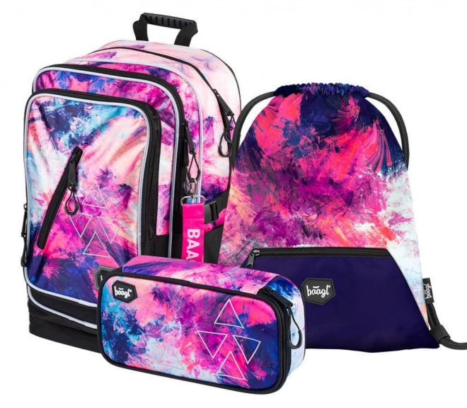 Schulrucksack Set Cubic Abstract