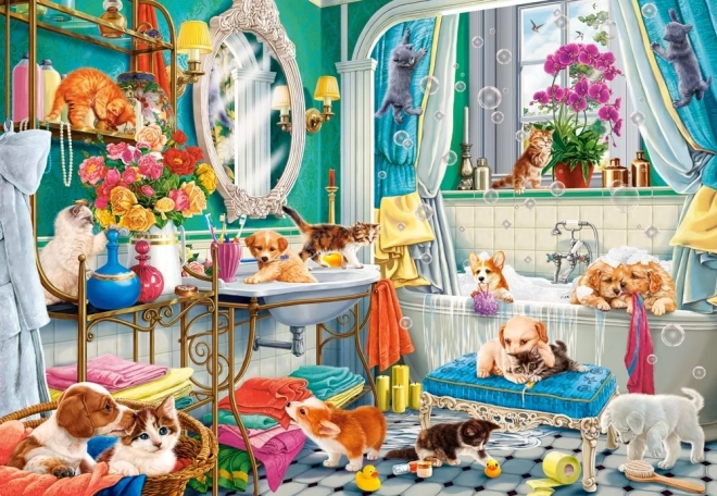 Castorland Puzzle Verrücktes Bad 1500 Teile
