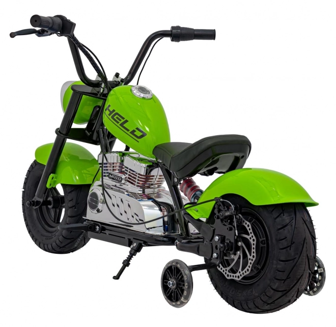 Chopper Warrior Grünes Motorrad