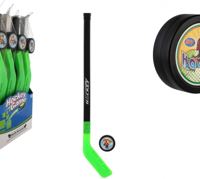 Kinder Hockeyschläger mit Puck aus Kunststoff 74 cm