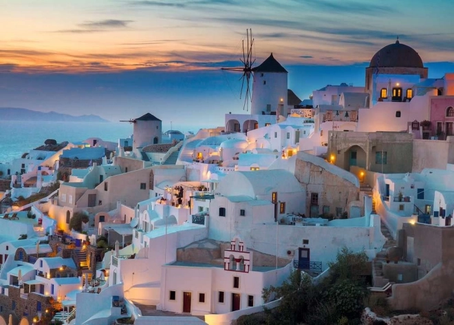 Puzzle Abend in Santorini 1000 Stk Ravenburger