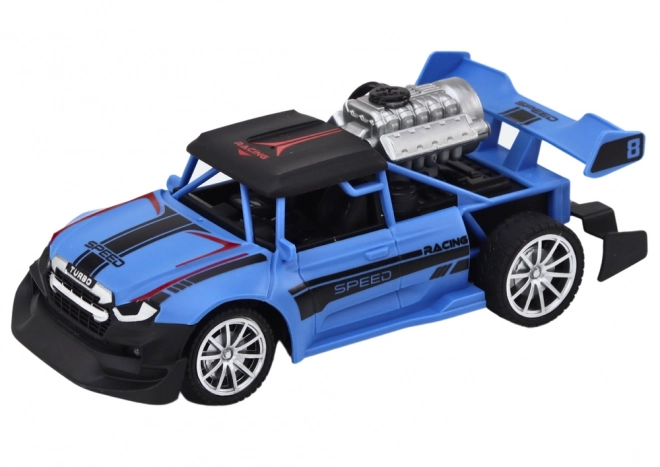 R/C Auto mit Rauch- und Lichteffekt, Blau