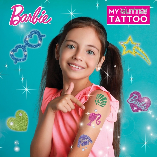 Glitzer-Tattoos Barbie