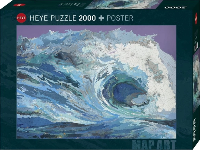 Heye Puzzle Map Art: Die Welle 2000 Teile