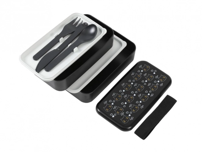 Lunchbox Schwarze Katze Bento