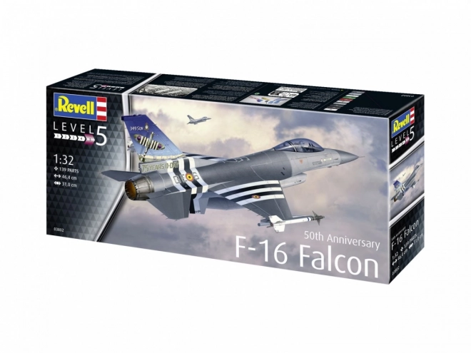 Kunststoffmodellflugzeug F-16 Falcon 50. Jubiläum 1/32