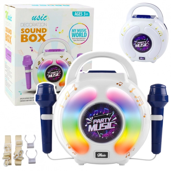 Karaoke-Set zwei Mikrofone und Bluetooth-Lautsprecher