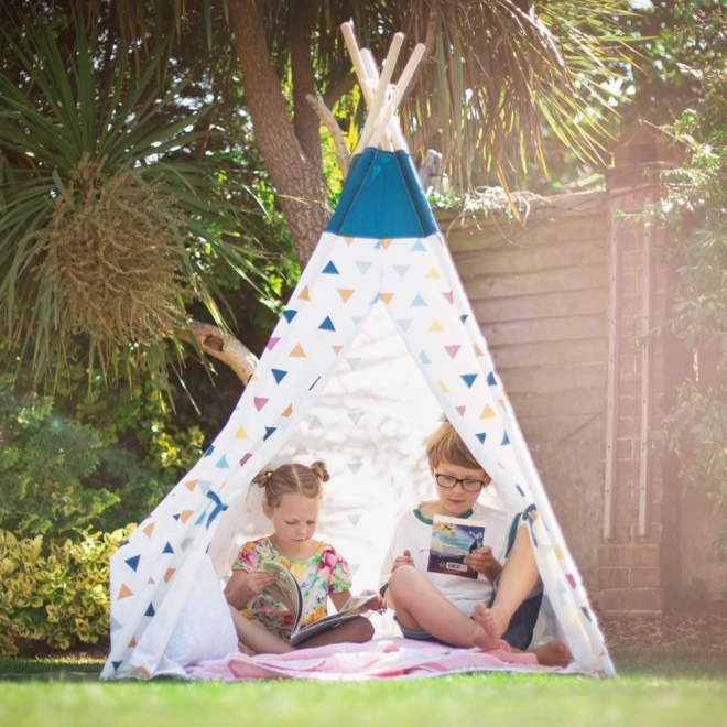 Bigjigs Toys Buntes Tipi mit Vorhängen