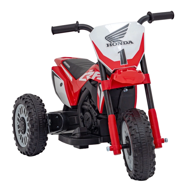 Akku-Crossbike für Kinder HONDA CRF 450R Rot mit 3 Rädern und Hupe – Rot