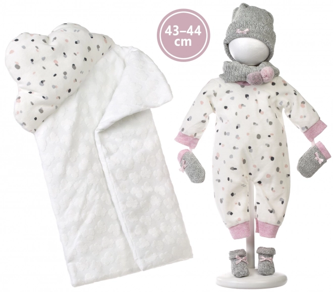 Realistische Babypuppe mit Geräuschen und weichem Körper 44 cm
