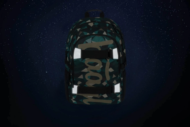 BAAGL 3-SET Skate Polygon: Rucksack, Federmäppchen, Beutel