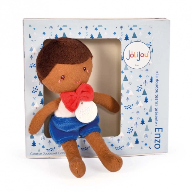 Doudou Jolijou Puppe Enzo 16 cm blau