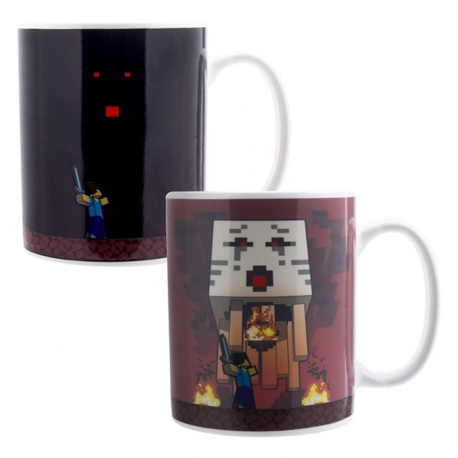 Tasse mit wechselndem Motiv Minecraft Nether