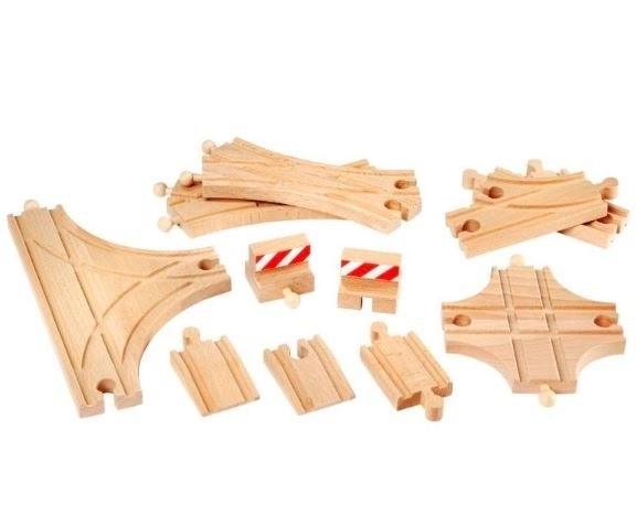 Großer Brio Erweiterungs-Set für Holzbahn