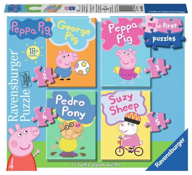 Ravensburger Meine ersten Puzzles Peppa Pig 4er-Set