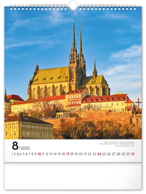 Notique Wandkalender Brno 2025