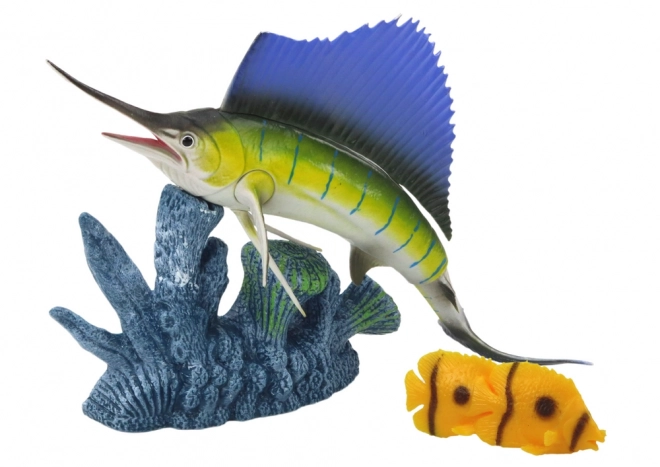 Schwertfisch und Korallenriff Set